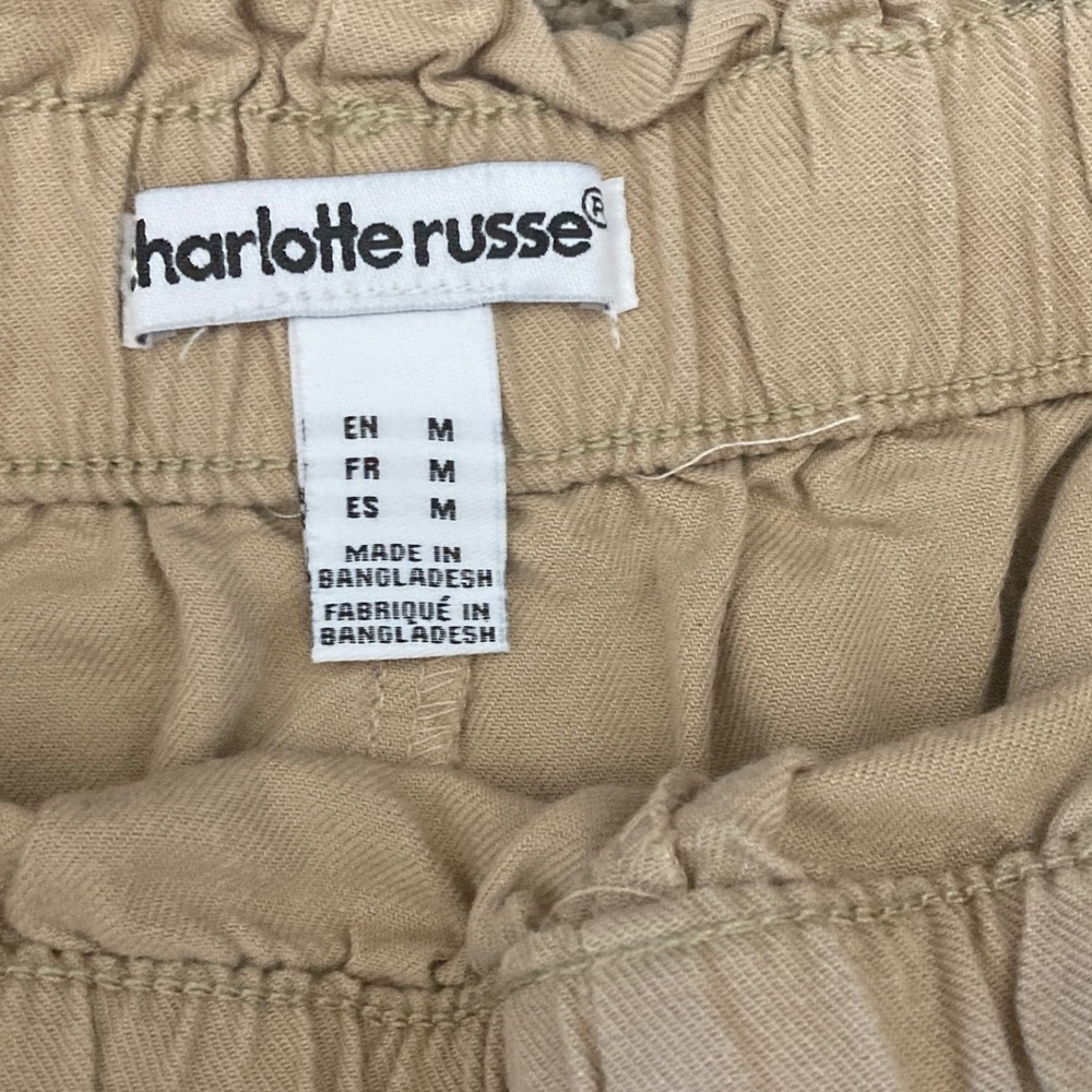 Charlotte Russe pair of two tan and light blue shorts - Picture 6 of 7